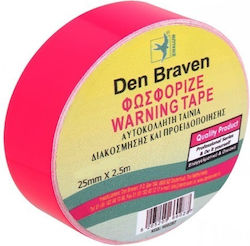 Red Phosphorescent Adhesive Tape 25mmx2.5m Ref 134 1766317 17660317