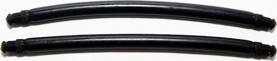 Black Latex Rubber Bands 17.5mm 16cm Pair Xifias