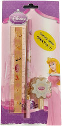 School Set 3 Pieces Ruler Disney Princess Random Design Selection