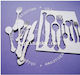 Decorative Chipboard Cutlery 7.5x11 Cm 7 Pieces