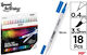 Artix Drawing Markers 5mm Thick Thin Double Tip Set 18pcs