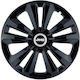 Auto Radkappen Set mit Marke Jeep 4Stück 14" Orange/Schwarz