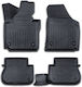 Set Covorașe Față și Spate 2buc din Furtun pentru Volkswagen Caddy Ford Margine 2015-2020 Negre