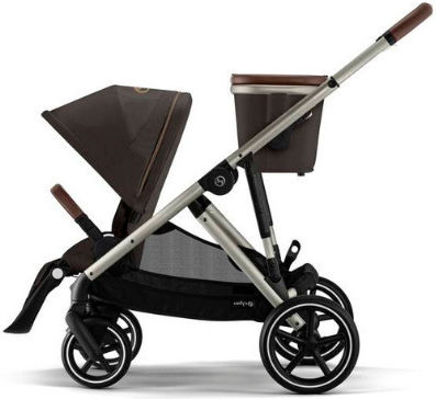 Cybex Gazelle S Baby Stroller Suitable for Newborn Taupe - Chocolate Brown 12.6kg