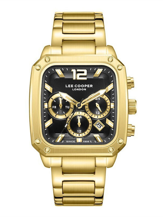Lee Cooper Men's Watch Battery with Gold Metal Bracelet