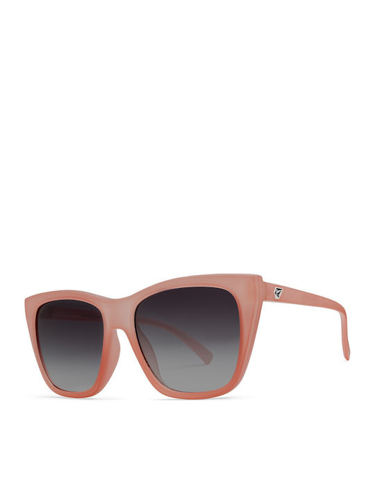 Volcom Looky Lou Unisex Sunglasses with Pink Frame and Black Gradient Lens VE04306439-MBG