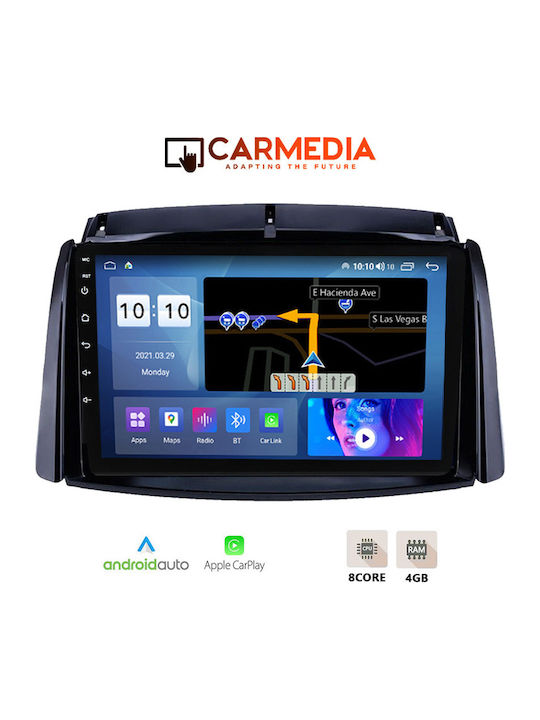 Carmedia Car Audio System for Renault Koleos 2006-2016 (Bluetooth/USB/WiFi/GPS/Apple-Carplay/Android-Auto) with Touch Screen 9"