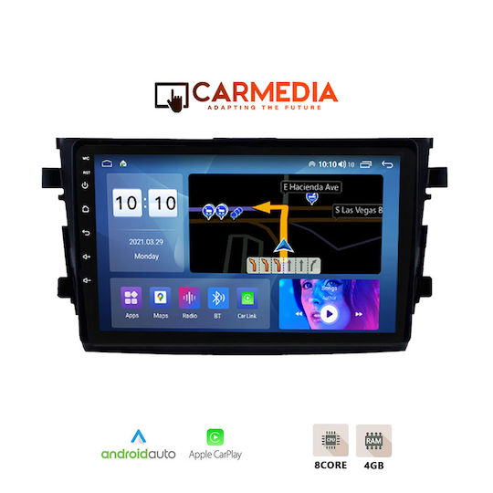 Carmedia Ηχοσύστημα Αυτοκινήτου για Suzuki Celerio 2015 (Bluetooth/USB/WiFi/GPS/Apple-Carplay/Android-Auto) με Οθόνη Αφής 9"