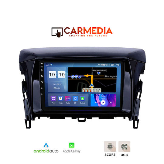 Carmedia Auto-Audiosystem für Mitsubishi Eclipse Cross 2018 (Bluetooth/USB/WiFi/GPS/Apple-Carplay/Android-Auto) mit Touchscreen 9"