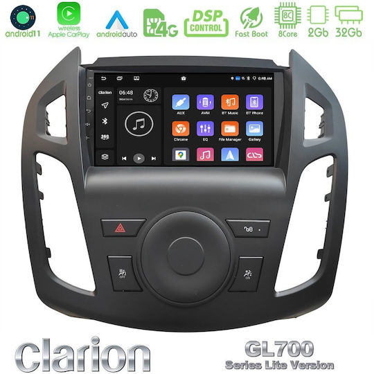 Clarion Car Audio System for Ford Transit Connect / Transit / Tourneo Connect 2022-2023 (Bluetooth/USB/WiFi/GPS/Apple-Carplay/Android-Auto) with Touch Screen 9"