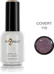 Angelacq Halb-permanenter Nagellack 116 mit Gli...