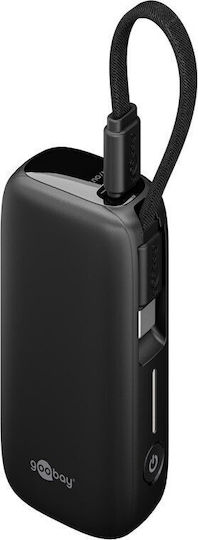 Goobay 76250 USB-C Power Bank 5000mAh Μαύρο