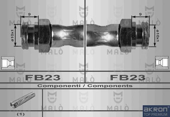 Rear Brake Hose 235mm Citroen Xsara Peugeot 306 8548 96124220 96124223 480665 8548-10054