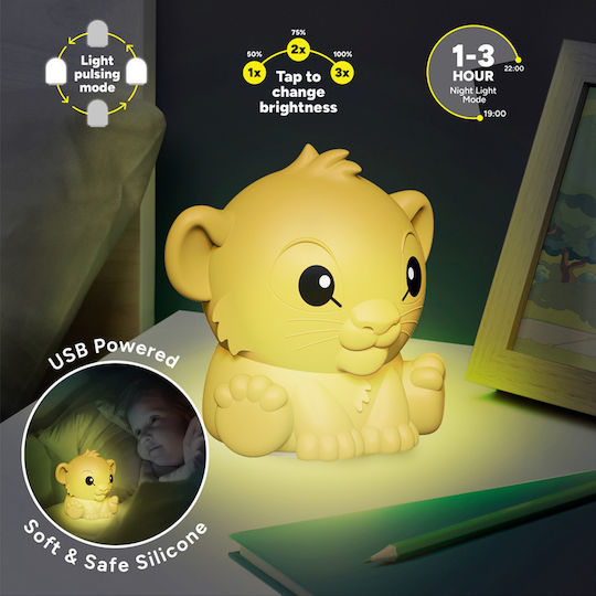 Paladone Kids Decorative Lamp Light Yellow 41x13cm
