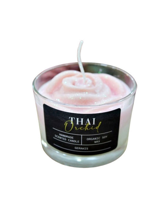 Ароматична Свещ Соя Роза Thai Orchid Чаша Малка Ф8,2 X 5,8 См