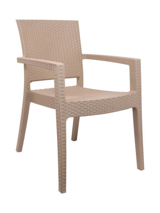 Outdoor Chair Polypropylene Zeus Cappuccino 58x...