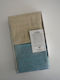Anna Riska Hand Towel 30x50cm Beige Aqua Blue 3 Pieces Weight 600gsm