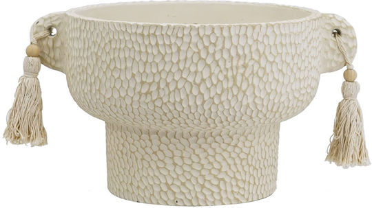 Artekko Antique Recipient Betonic Bej Cu Ciucuri 21,5x18,2x12 Cm 21,5cm X 18,2cm X 12cm Artekko Antique Recipient Betonic Bej Cu Ciucuri 21,5x18,2x12 Cm 21,5cm X 18,2cm X 12cm