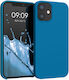 KWmobile Umschlag Rückseite Silikon Blau (iPhon...