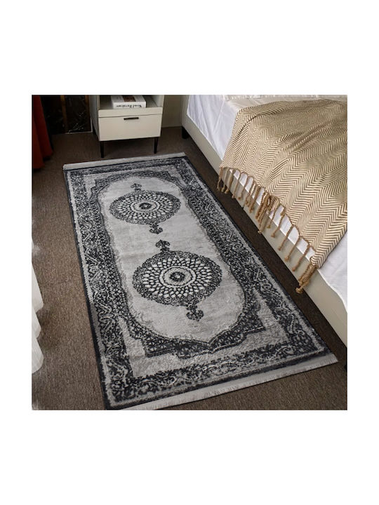 Saray Home Halic Σετ Μοντέρνα Χαλιά Κρεβατοκάμαρας Γκρι HL650 GR 3τμχ