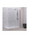 Karag Walkin 1 Fixed Side for Shower 50x200cm Clear Glass Rose Gold