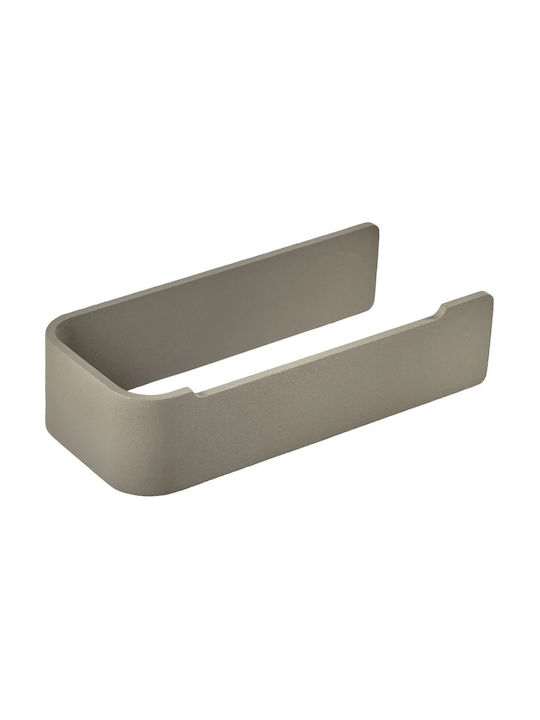 Zone Denmark Aluminum Bathroom Paper Holder 16.4x7.6x4 Ume Taupe