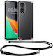 KWmobile Back Cover Silicone with Strap Transparent (Honor X7)