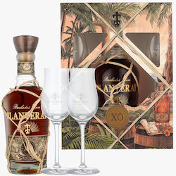 Planteray Rum Barbados Extra 20th Anniversary + 2 Glasses 40° 0.7l Gbx