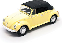 1/43 Volkswagen Beetle Yellow Closed Black Top 1972