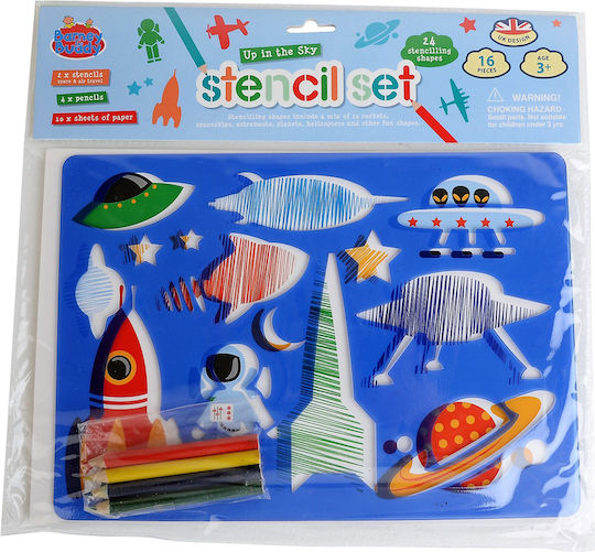 Bb028 Buddy Barney Set aus Weltraum-Stencils
