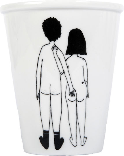 Κούπα Πορσελάνης Helen B Naked Couple Back H 9.5cm Ø 8 Cm 200 Ml