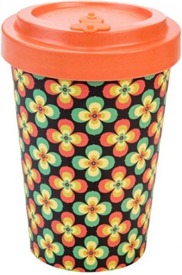 Well By Woodway Κούπα Μπαμπού Aztec Orange 500ml Well By Woodway Κούπα Μπαμπού Aztec Orange 500ml