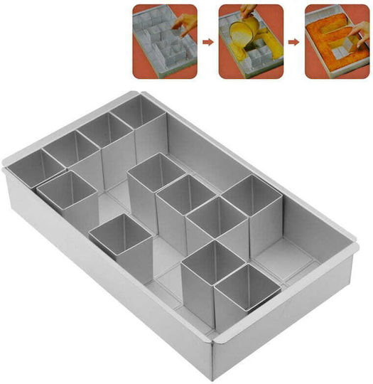 Cake Land Backform Aluminium mit abnehmbarem Boden 29.5x17cm 1cm