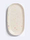 Egg Back Home Oval Tavă de Servire în Culoare Alb 17.5x17.5x2cm 1buc