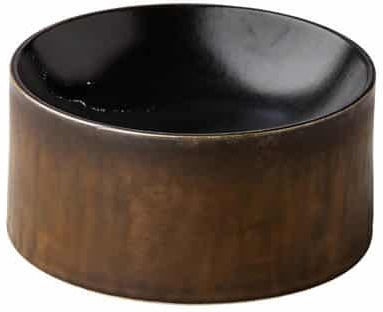 Πλατό Stoneware Black Satin 16.4x7.5cm 500ml Raw