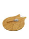 Pizza Servierplatte 29825 38x32x1,5cm Natur Unimasa Bambus