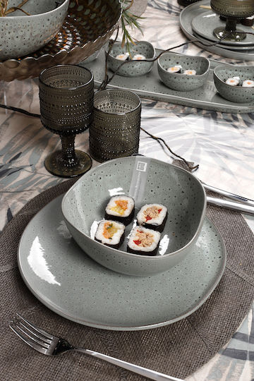 Geschirrset Porzellan Granite Inglazed Cremé Hfa – 20 Stück