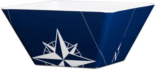 Marine Business Northwind Melamine Salad Bowl Square 15x15cm Set of 6 Pieces