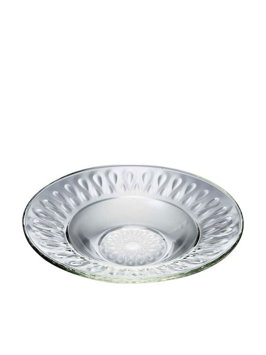 Lyonnais Deep Serving Plate 621601 Diameter 23cm Clear La Rochere Glass