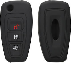 Car Key Case Ford 3 Buttons Silicone Black 46012.01 Car Key Case Ford 3 Buttons Silicone Black 46012.01