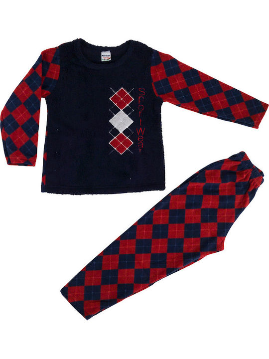 Bonito Παιδική Ρόμπα Χειμωνιάτικη Fleece Rhombus