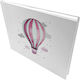 Bonjour Bebe Gästebuch mit Thema Heißluftballon