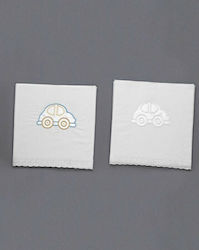 Christening Oilcloths Set Car 28222 White