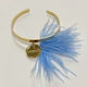 Kymi Christening Charm Handcuff Metal Light Blue 1 Piece