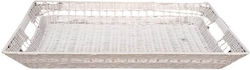 Pânere Bomboaneiras Sintetic 80x50x11cm Alb