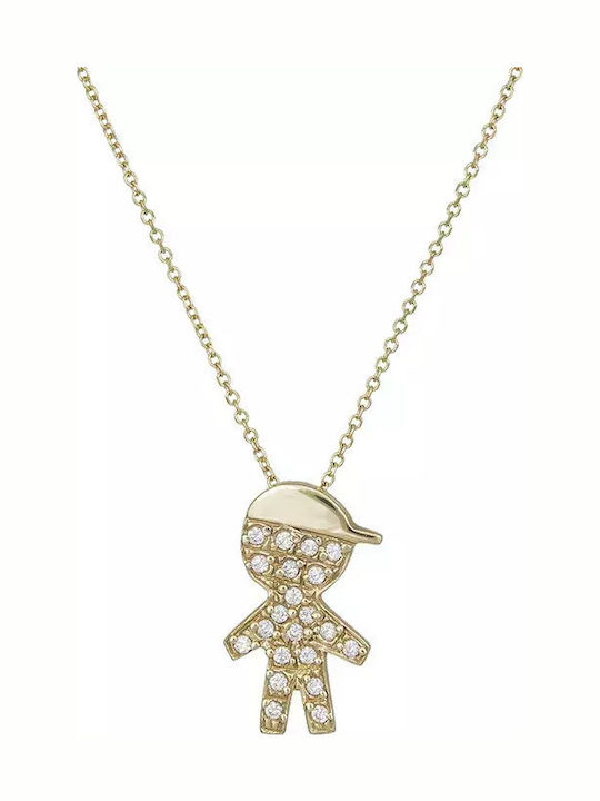 Kids Gold Pendant Necklace K14 000198 000198 Gold 14 Carats