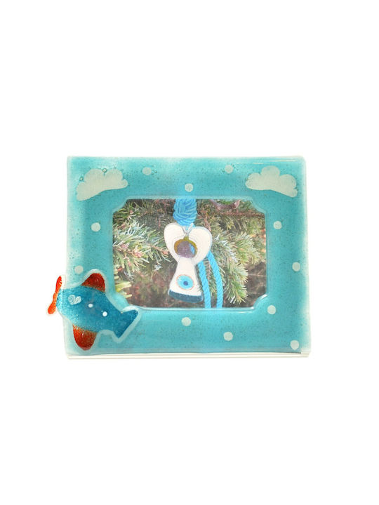 Kallisti Glass Kinder Fotorahmen Glas Hellblau