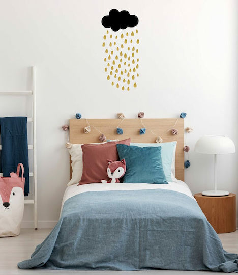 Kinder Wandsticker Pom Le Bonhomme Cloud Raindrops