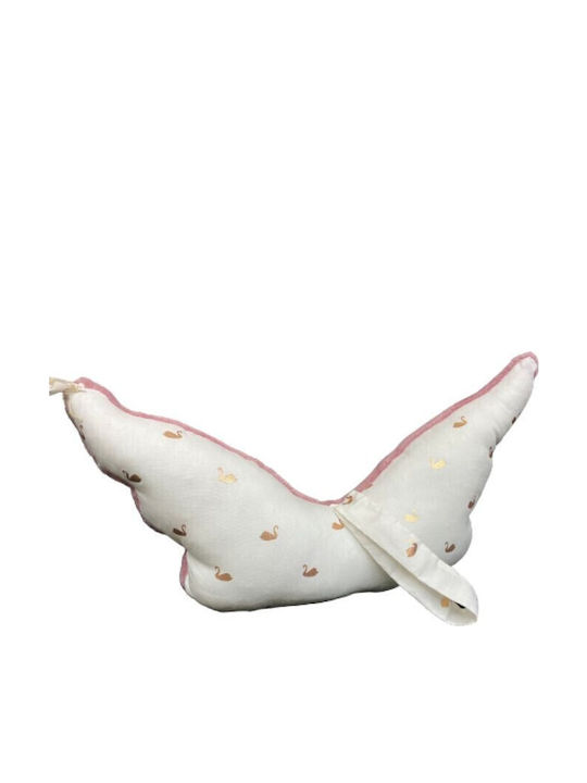 Angel Decorative Pillow Angel Wings Gold Swan Angel