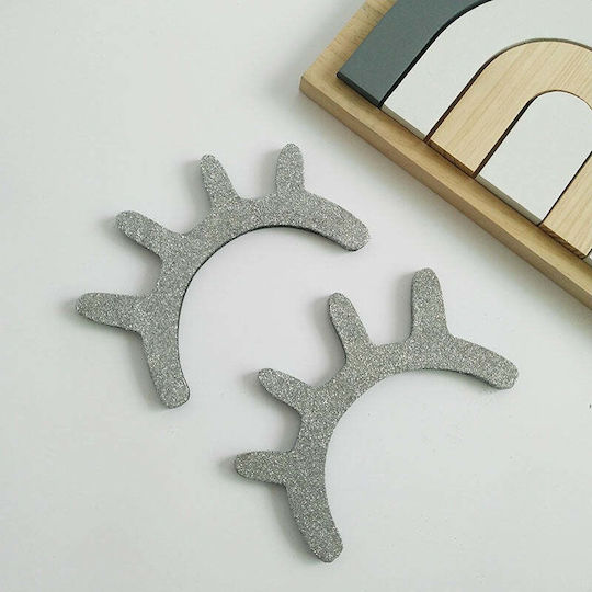 Wooden Eyelashes Wall Decor Silver